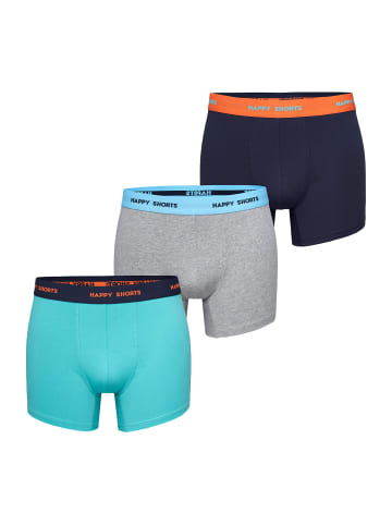 Happy Shorts Retro Pants Motive in orange-grey-turquise