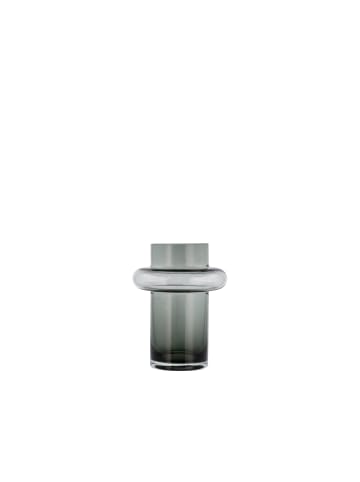 Lyngby Glas Vase Tube in Smoke