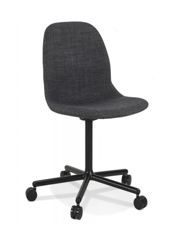 KADIMA DESIGN Bürostuhl POLARIS Ergonomisch Metall Textil | Modern Elegant in Anthrazit