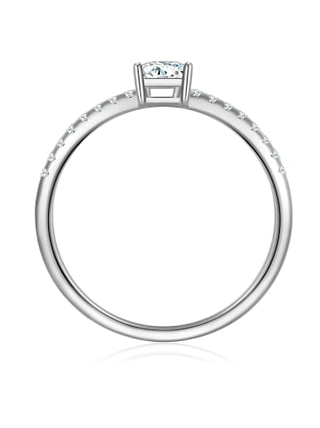 Trilani Ring aus Sterling Silber mit Zirkonia in silber