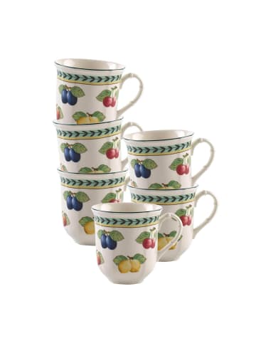 Villeroy & Boch 6er Set Henkelbecher French Garden Fleurence 380 ml in bunt