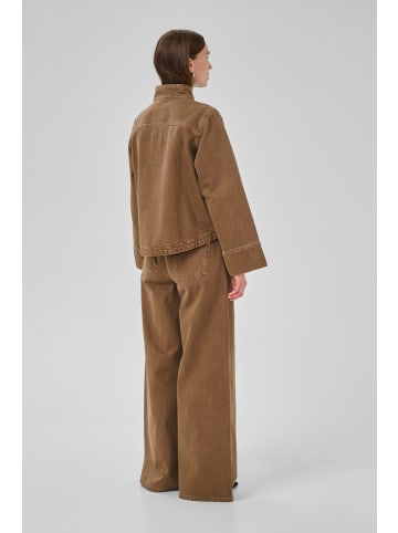 My Essential Wardrobe Jeanshemd MWAbby Baggy fit in Tobacco Brown Washed
