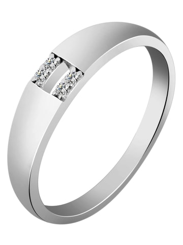Adeliás Damen Ring aus 925 Silber mit Zirkonia in silber
