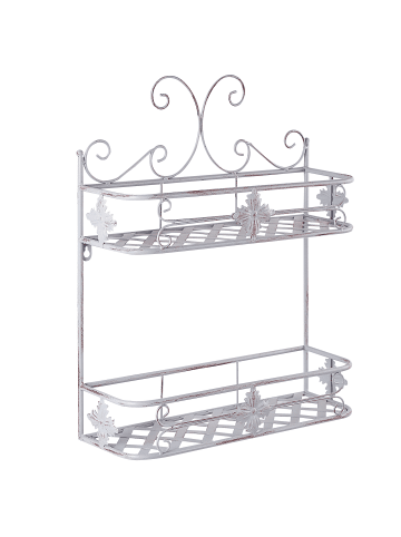 Beliani Badezimmerregal MARAYES in Grau - (W) 42 x (H) 52 x (L) 14 cm