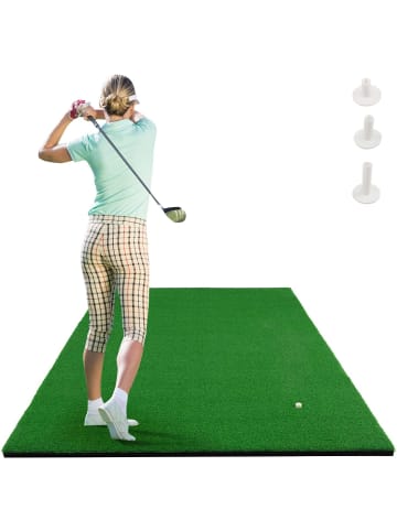 COSTWAY Golf Abschlagmatte 150x100cm in Grün