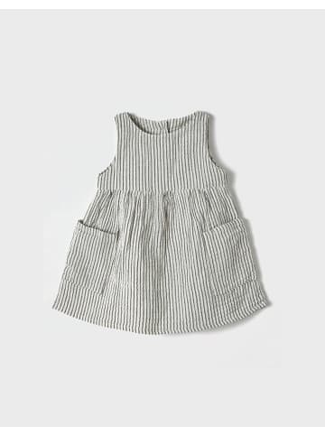 OrganicEra Kinder Kleid in Antrasith Striped