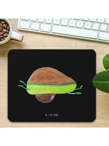 Mr. & Mrs. Panda Mousepad Avocado Yoga ohne Spruch in Schwarz