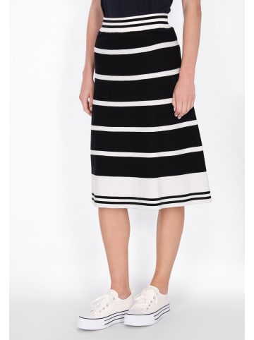 DreiMaster Maritim Women Skirt in black white stripe