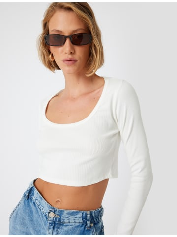 KOTON T-shirt in Weiß