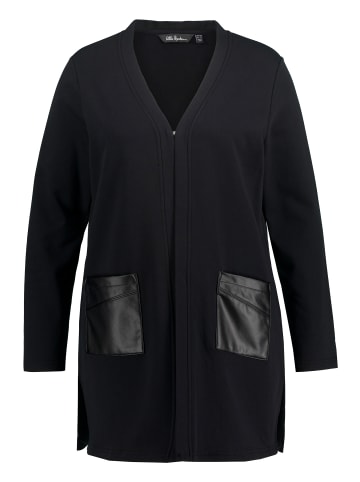 Ulla Popken Sweatjacke in schwarz