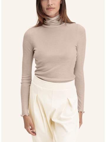 Hessnatur Longsleeve mit Rollkragen in düne