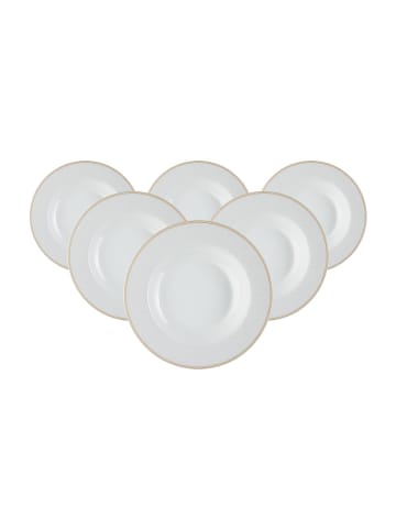 Ritzenhoff & Breker 6er Set Suppenteller Geo ø 21,5 cm in beige