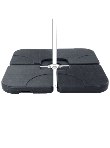 Beliani Zubehör für Sonnenschirme CARIA in Schwarz - (W) 52 x (H) 8 x (L) 52 cm