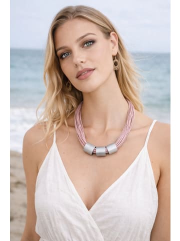 collezione alessandro Kurze Kette " Ruth " in rosa