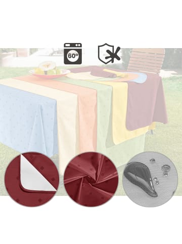 Erwin Müller Baumwollmischung Mitteldecke Neuss in burgund