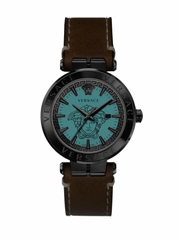 Versace Analoguhr für Herren in silber