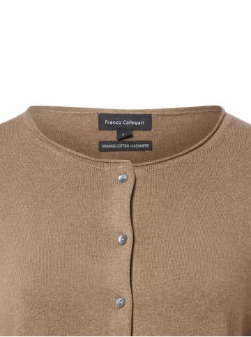 Franco Callegari Strickjacke in taupe - 0003