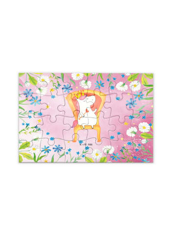 Mr. & Mrs. Panda Puzzle Einhorn Prinzessin ohne Spruch in Rot Pastell