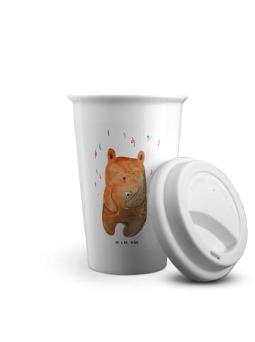 Mr. & Mrs. Panda ToGo Kaffeebecher Bär Party ohne Spruch in Weiß