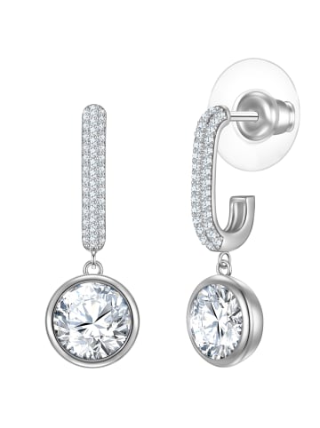 Yokoamii Creolen aus Messing mit Zirkonia in silber