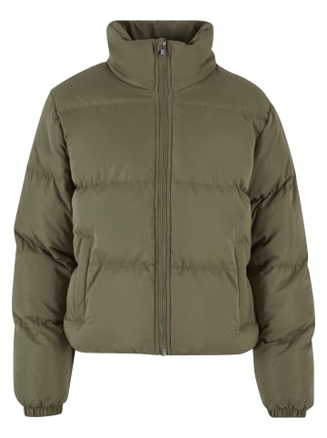 Urban Classics Urban Classics Damen Ladies Short Peached Puffer Jacket in tiniolive