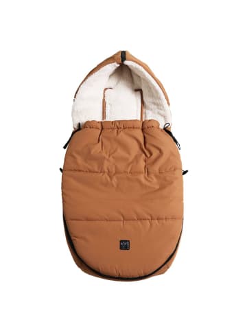 Kaiser Fleece-Fußsack Hoody 2.0 für Babyschale in braun
