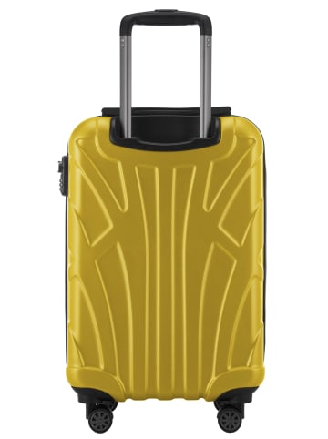 suitline Handgepäckkoffer 55x35x20 cm Carry-On 55cm Hartschale 34 L in Gelb