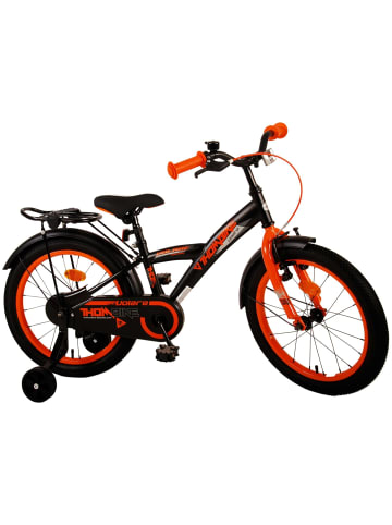 Volare Kinderfahrrad Thombike für Jungen 18 Zoll Kinderrad in Schwarz Orange 4 Jahre