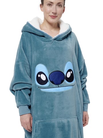 Lilo & Stitch Disney Lilo & Stitch Oversize Cozy Hoodie Übergroße Kuschelpullover in blau