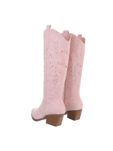 Ital-Design Stiefel in Rosa