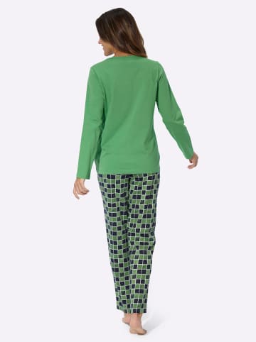 Sieh an! Schlafanzug in apfel-marine-bedruckt