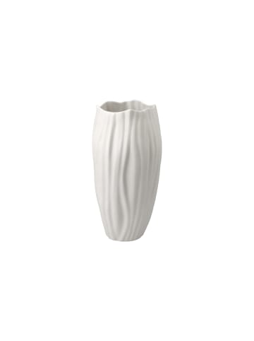 Kaiser Porzellan Vase " Spirulina " in Biskuit weiß