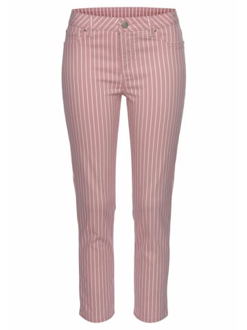 LASCANA 7/8-Jeggings in mauve-weiß-gestreift