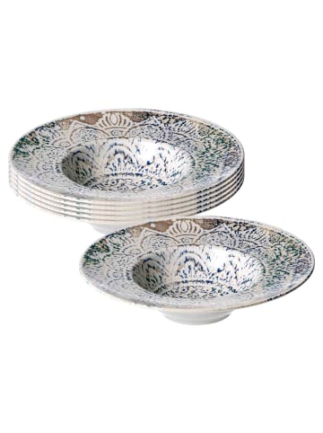 6er Set Gourmetteller Luigi in Bunt ø 28 cm