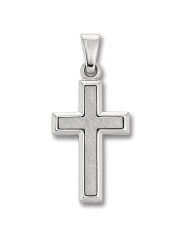 ONE ELEMENT  Kreuz Anhänger aus 925 Silber in silber