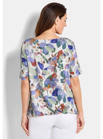 GOLDNER Jerseyshirt Cityshirt mit floralem Print in bunt / gemustert