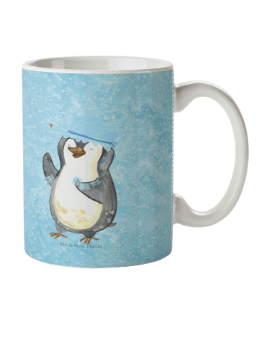 Mr. & Mrs. Panda Kindertasse Pinguin Duschen ohne Spruch in Eisblau