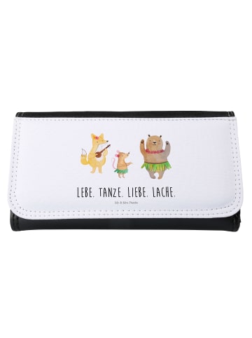 Mr. & Mrs. Panda Portemonnaie für Damen Waldtiere Aloha mit Spruch in Weiß