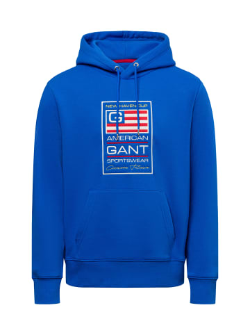Gant Kapuzenpullover in blau mehrfarbig - 0001