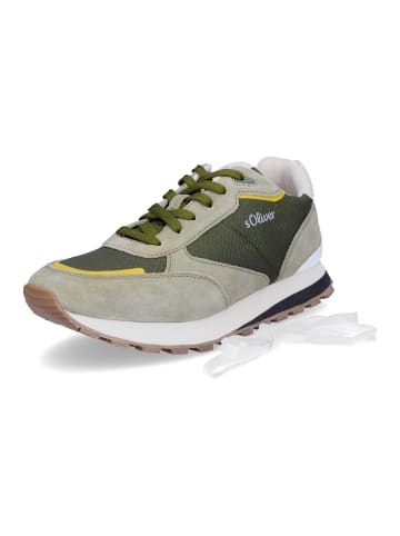 S. Oliver Sneaker in khaki grün