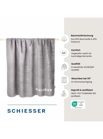 Schiesser Wohndecke Klara in Grau