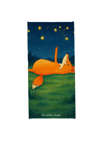Mr. & Mrs. Panda Handtuch Fuchs Sterne Design ohne Spruch in Weiß