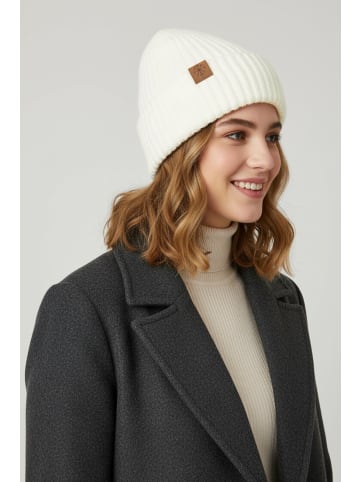 Faera Strickmütze warmes Design in Creme