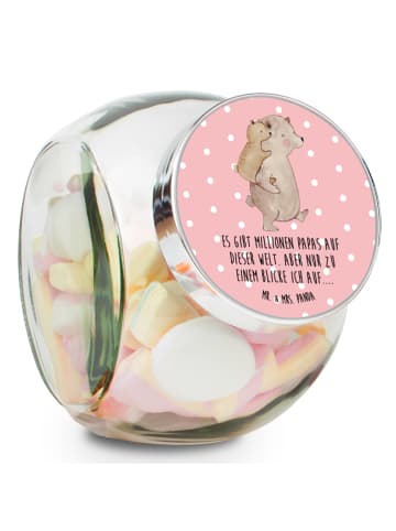 Mr. & Mrs. Panda keksglas Papa Bär mit Spruch in Rot Pastell