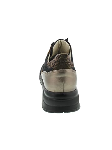 WALDLÄUFER H-Rosa sportlicher Schnürer Schwarz