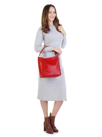 Cluty Handtasche echt Leder in rot