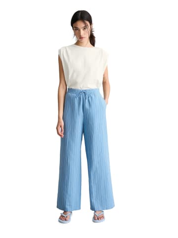 Marc O'Polo DENIM Gestreifte Pull-on-Pants relaxed in Light Blue