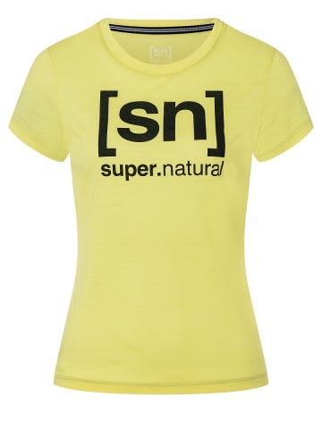 super.natural Merino T-Shirt W ESSENTIAL I.D. TEE in gelb