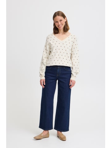 b. young BYMIRAN DOT JUMPER - KNIT Regular fit in Birch Melange