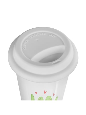 Mr. & Mrs. Panda Kaffeebecher To Go Schildkröten Paar mit Spruch in Weiß